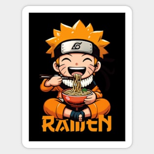 Naruto with ramen Sticker